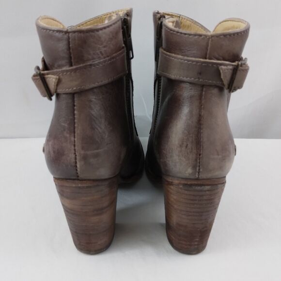 Bed Stu Isla Ankle Boots Booties Rustic Distressed Brown Leather Boho Women's 6 - Picture 11 of 16